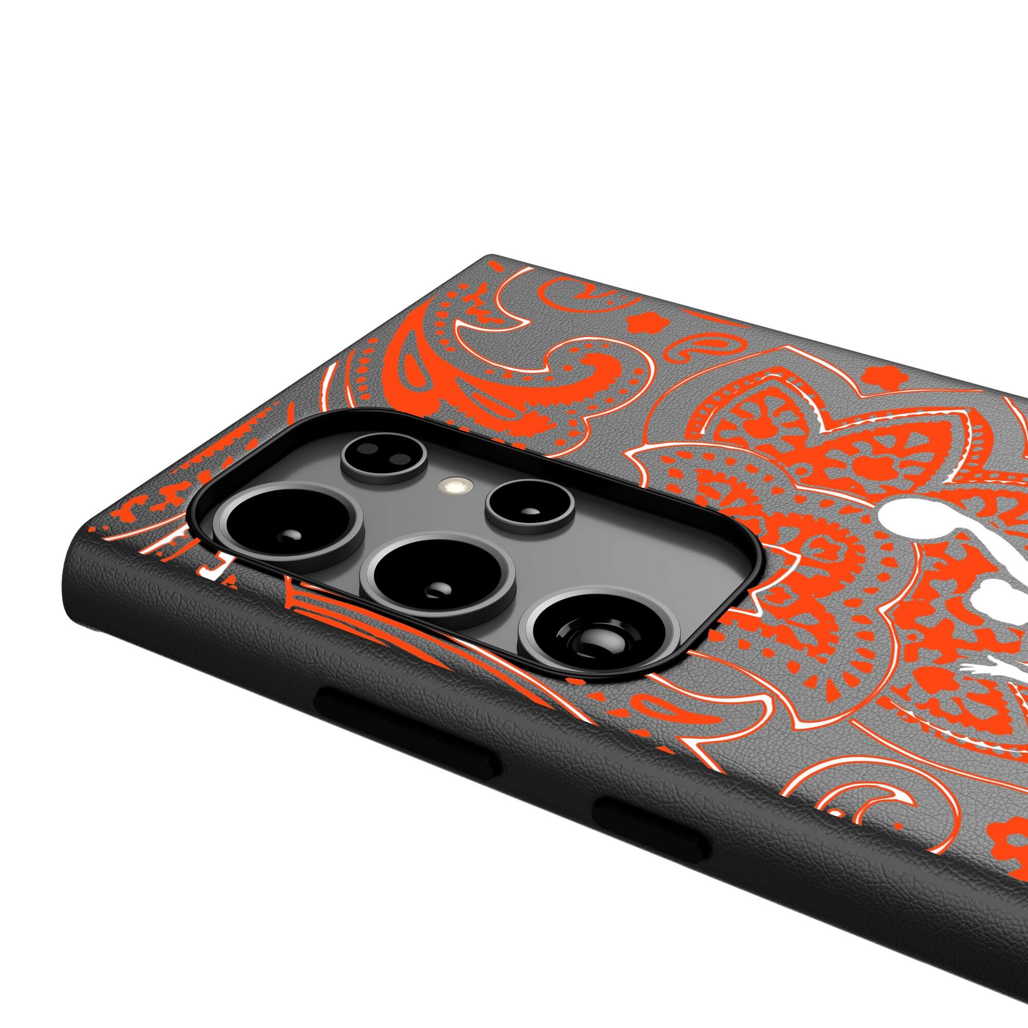 Alt View 3. Keyscaper - WNBA Paisley Galaxy Magnetic Bump Case - S24 - Black.