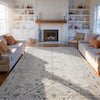 Front. RYHNUYNE - 9x12 Area Rugs Living Room Rug Washable Vintage Boho Rug No Slip Stain Resistant Soft Carpet Indoor Floor Floral Carpets - Painting.