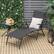 Alt View 1. Costway - Costway Patio Folding Chaise Lounge Chair Outdoor Portable Reclining Lounger Beach - Black.