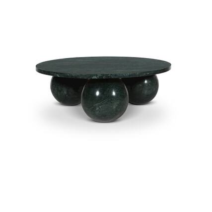 Front. Meridian Furniture - Spherical Green Forest Coffee Table - Green.