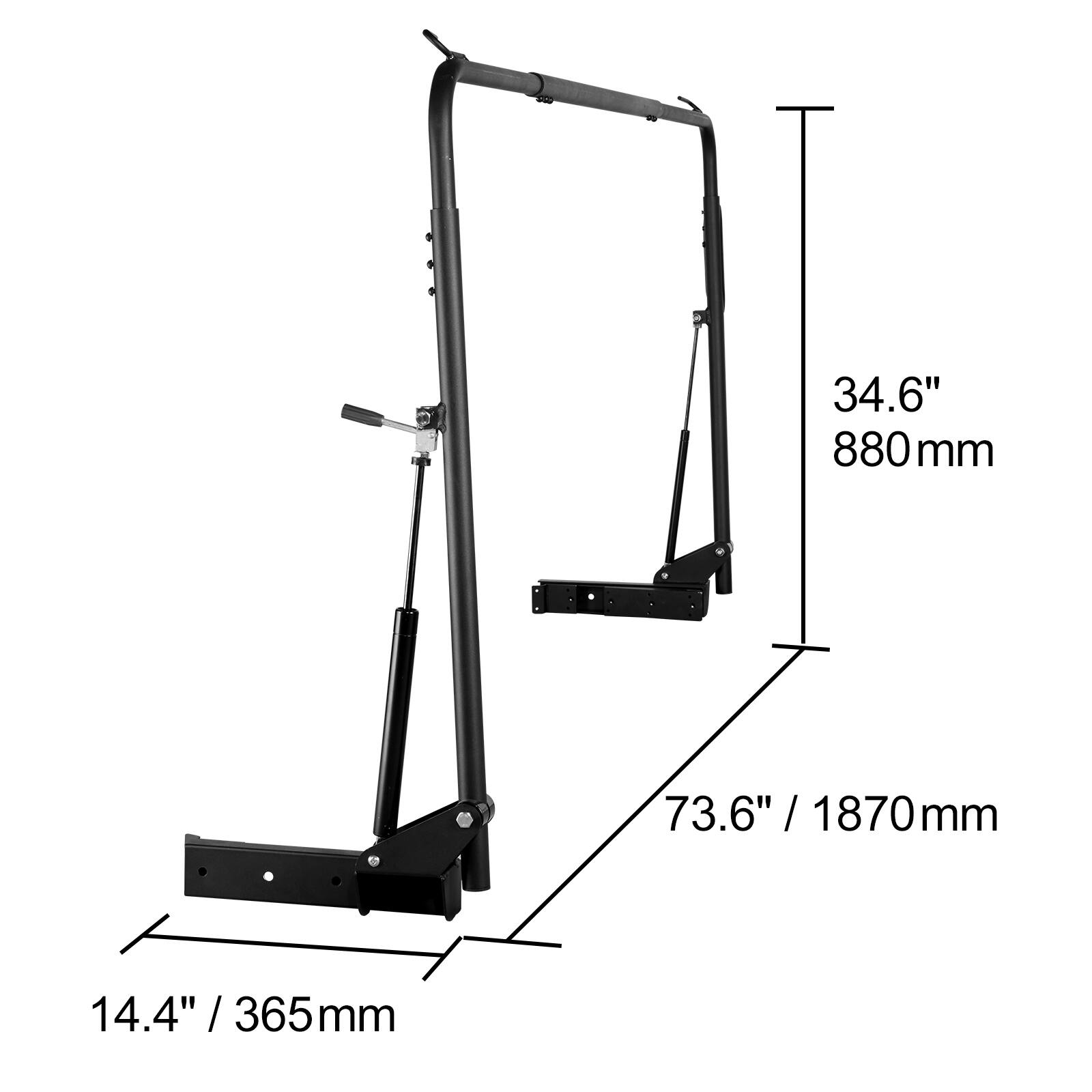 34.6" / 880mm  
73.6" / 1870mm  
14.4" / 365mm