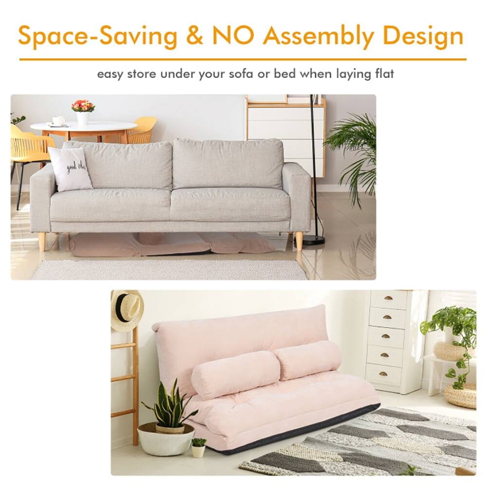 Space-Saving & NO Assembly Design  
easy store under your sofa or bed when laying flat