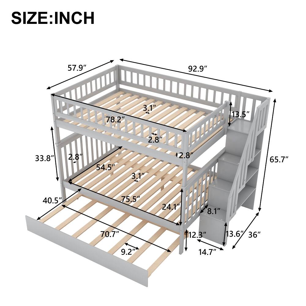 SIZE: INCH  
57.9" 92.9" 78.2" 3.1" 13.5" 2.8" 33.8" 2.8" 54.5" 3.1" 2.8" 65.7" 40.5" 75.5" 24.1" 8.1" 70.7" 12.3" 13.6" 36" 9.2" 14.7"