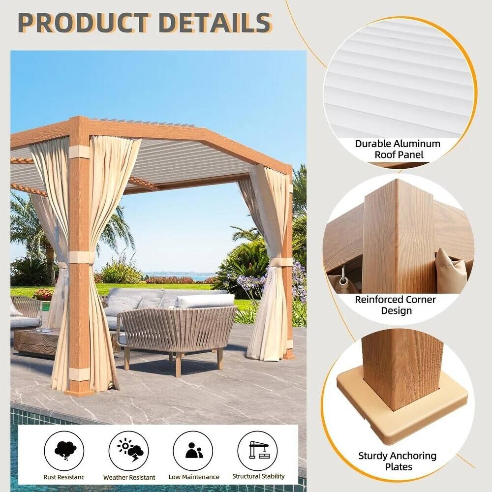 PRODUCT DETAILS

- Durable Aluminum Roof Panel
- Reinforced Corner Design
- Sturdy Anchoring Plates

Rust Resistance
Weather Resistant
Low Maintenance
Structural Stability