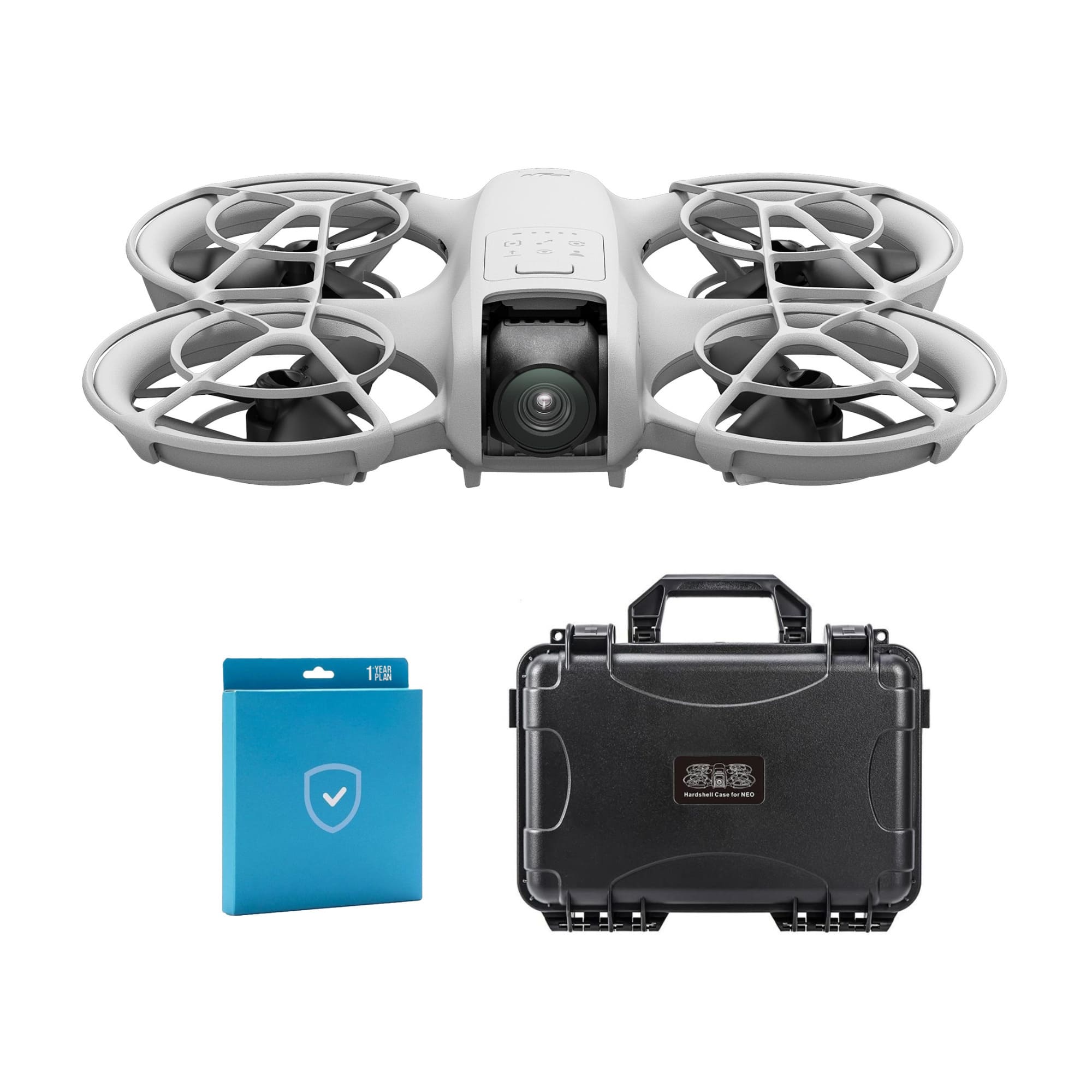 DJI - Neo Palm Sized Lightweight Drone with 1 Year Care Refresh Plan and Hard Case