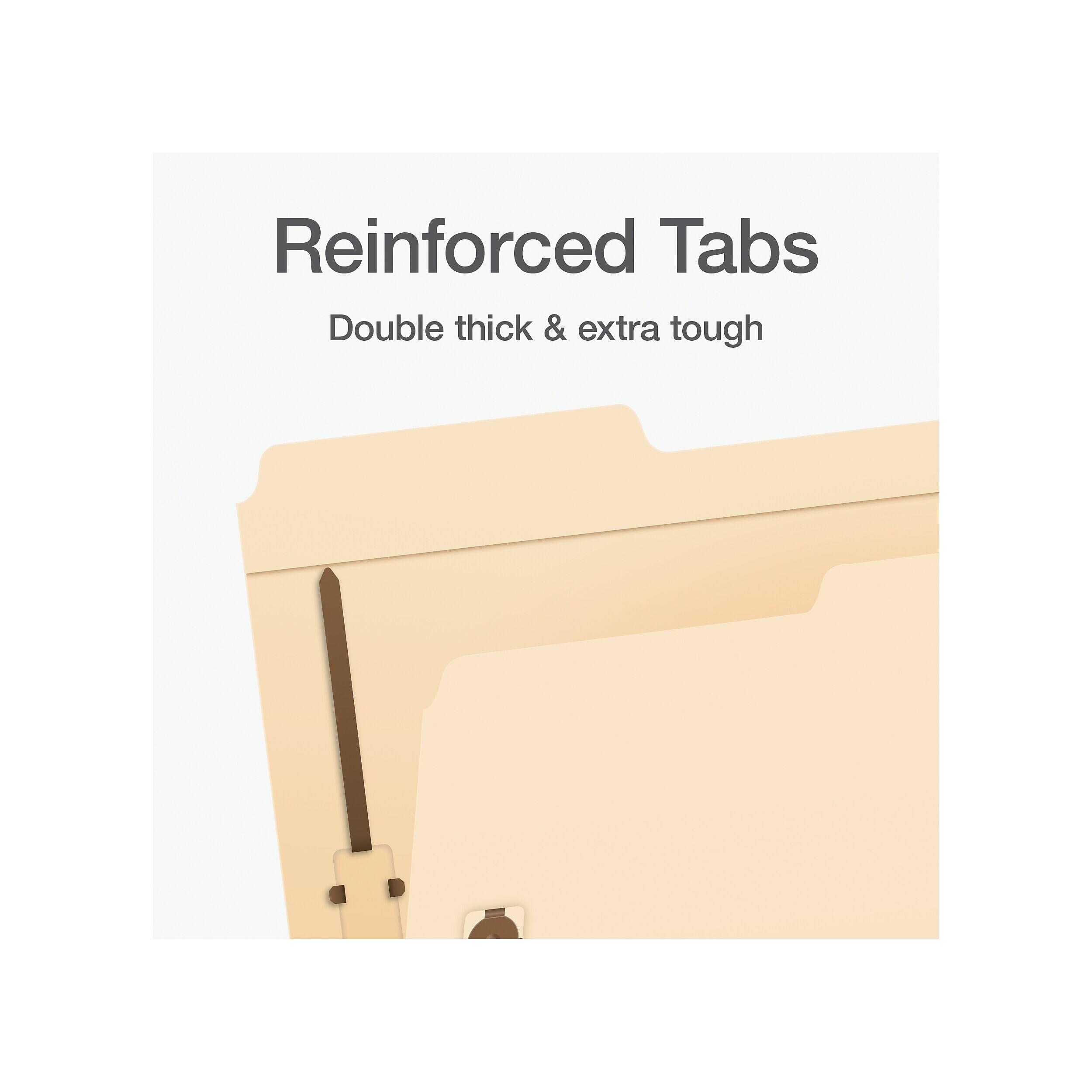 Reinforced Tabs  
Double thick & extra tough