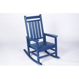 Cesicia - Outdoor Rocking Chair for Adults, for Lawn Garden, All Weather Resistant - Blue