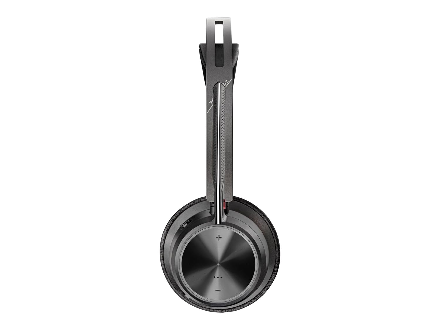 Angle. HP - HP Poly Voyager Focus 2 UC Wireless Headset w/Stand  USB-A, Zoom Cert. - Blue.