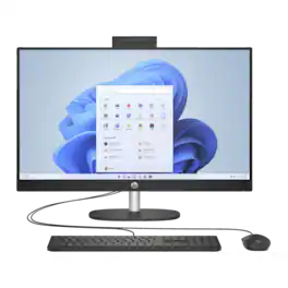 HP - Refurbished Excellent - 27-CR10 27" FHD AIO Desktop, Intel Ultra 7 155U, 16GB, 1TB, W11H - Black