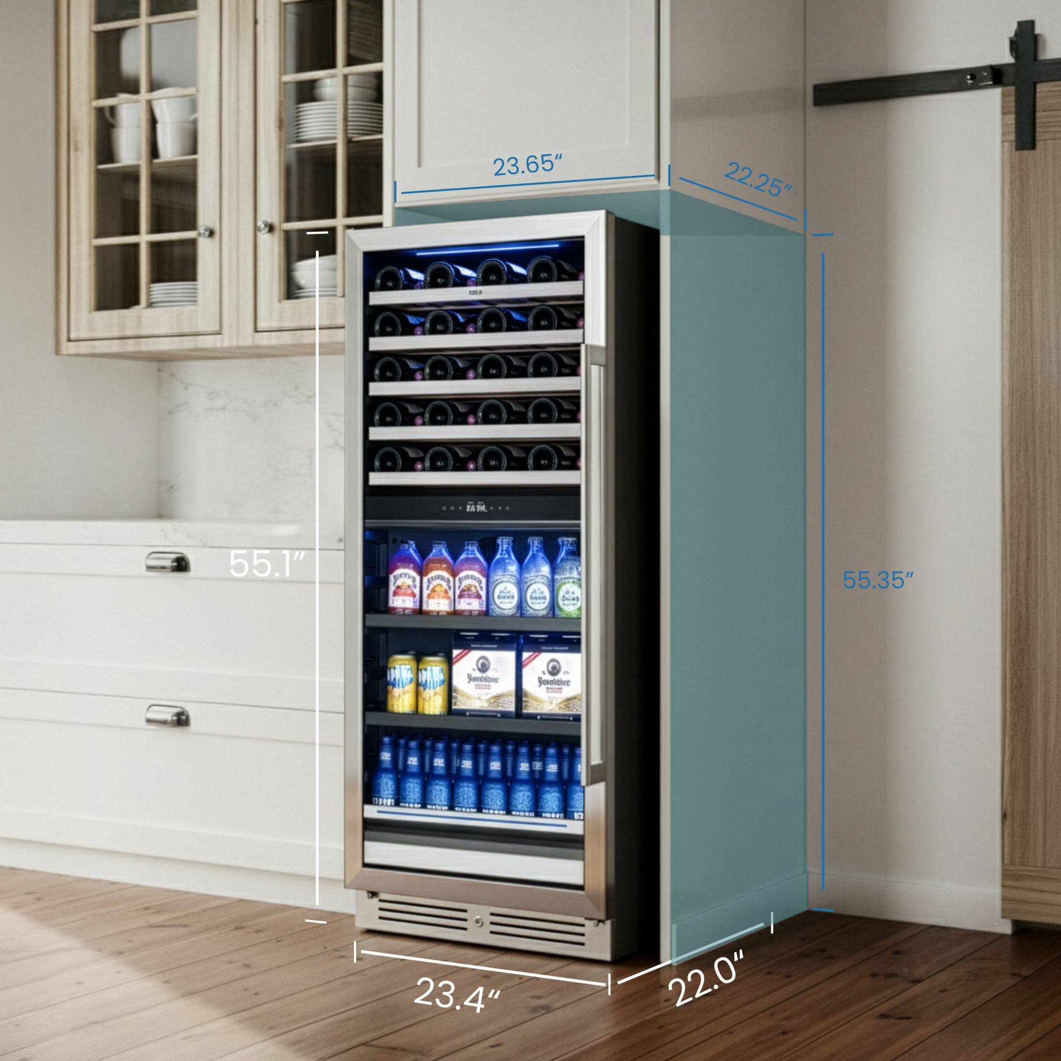 23.65"  
22.25"  
55.1"  
55.35"  
23.4"  
22.0"