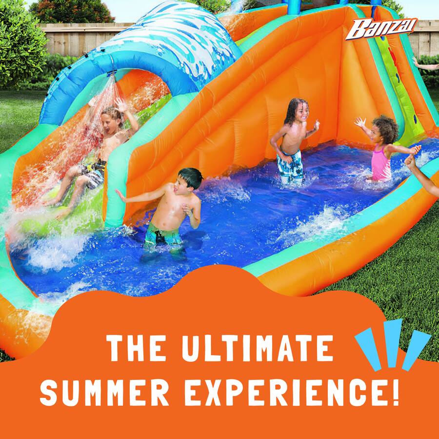 Surf Rider Inflatible Banzai Surf Rider Kids Inflatable Outdoor Aqua Lagoon Water Slide ...