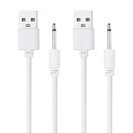Unique Bargains - USB to DC Charging Cable, 2.6ft, 5V 1A, 2pcs - Ideal for Routers, Speakers, Cameras, and Other 5V Devices - White