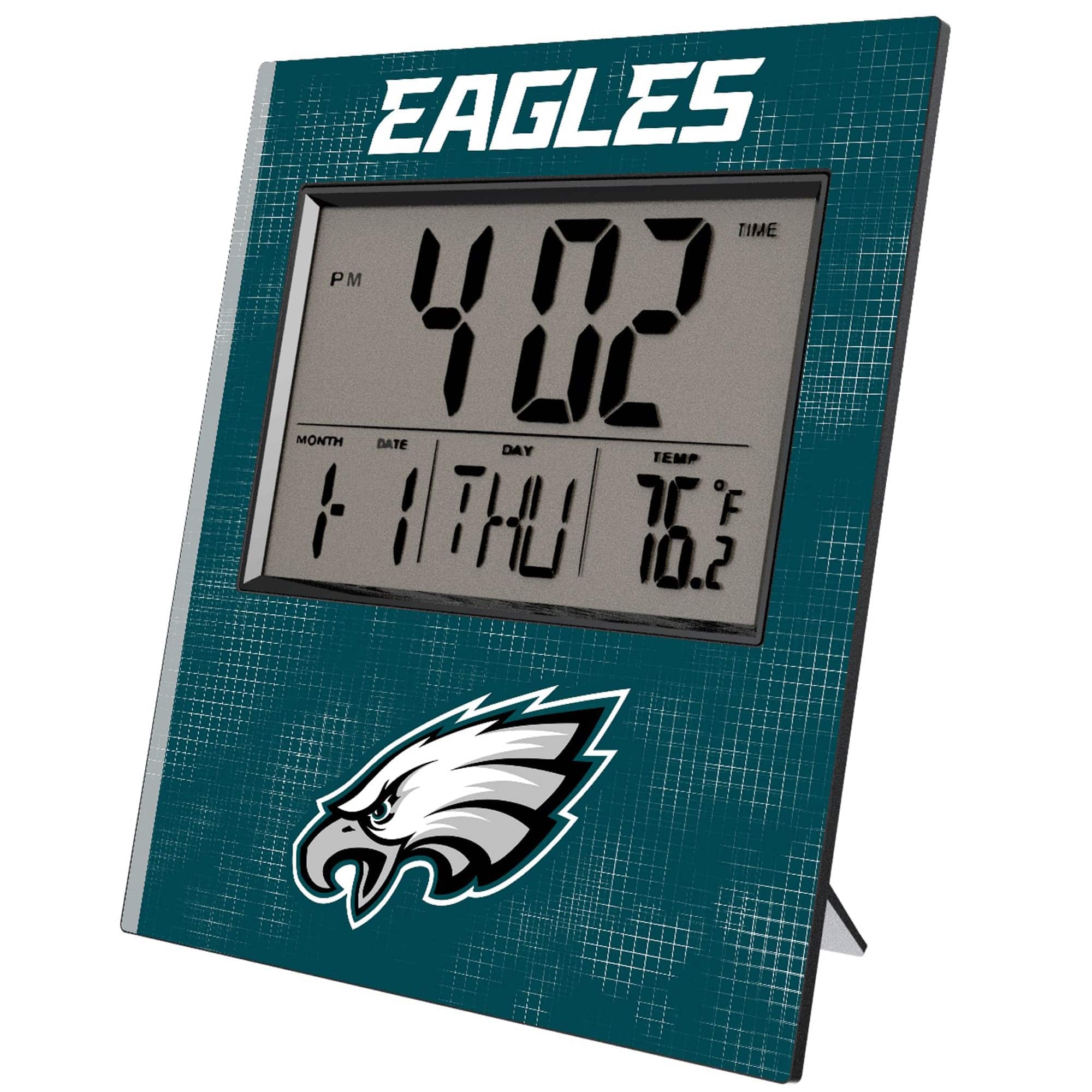 EAGLES

TIME  
4:02 PM

MONTH DATE DAY TEMP  
1 11 THU 76°F

10.2