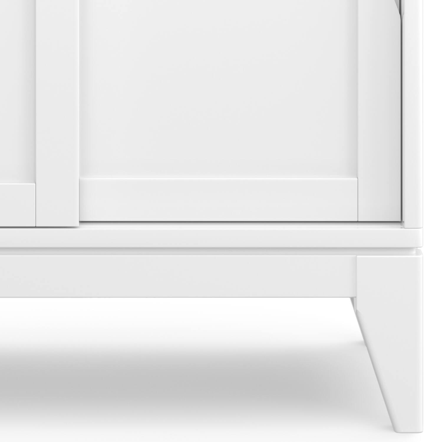 Alt View 14. Simpli Home - Harper Low Storage Cabinet - White.