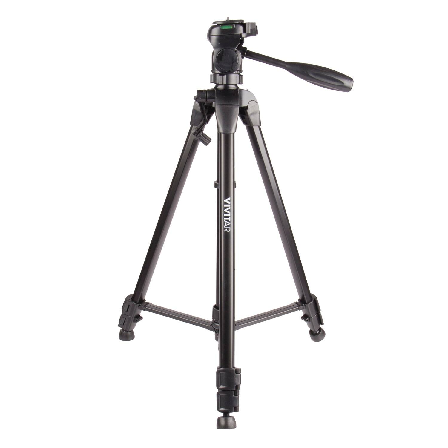 Alt View 1. Vivitar - Vivitar Viv-vpt-3662 Professional Tripod With 3-way Fluid Pan Head (62 In.) - black.