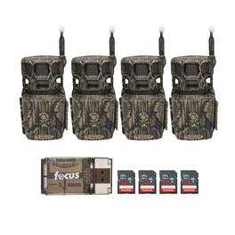 Stealth Cam - Revolver Pro 2.0 40MP 360-Degree Brown Cellular Cameras Bundle