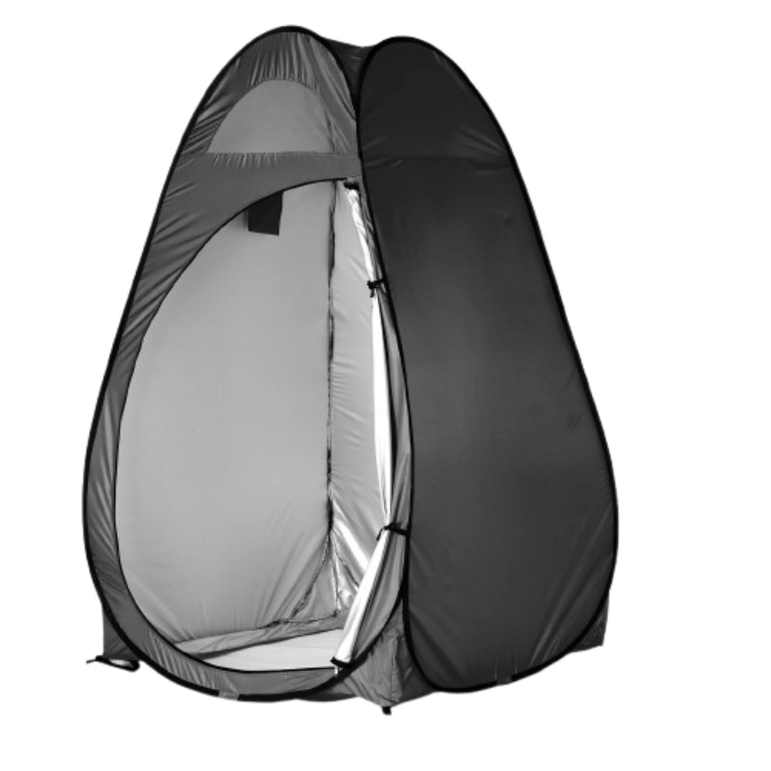 Front. Home Collection - Portable Pop-up Camping Privacy Shelter Outdoor Toilet Dressing Tent - Black - Black.