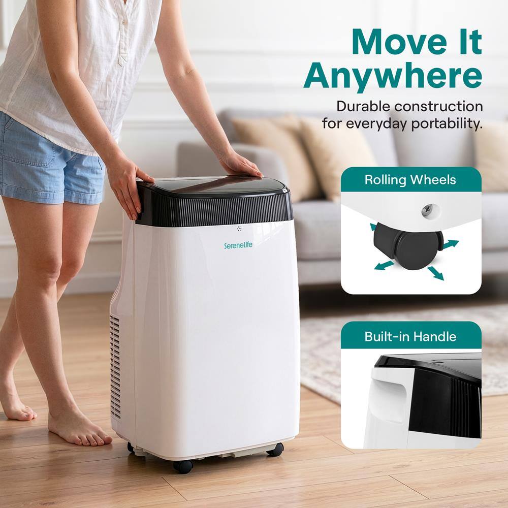 Move It Anywhere  
Durable construction for everyday portability.  
Rolling Wheels  
Built-in Handle