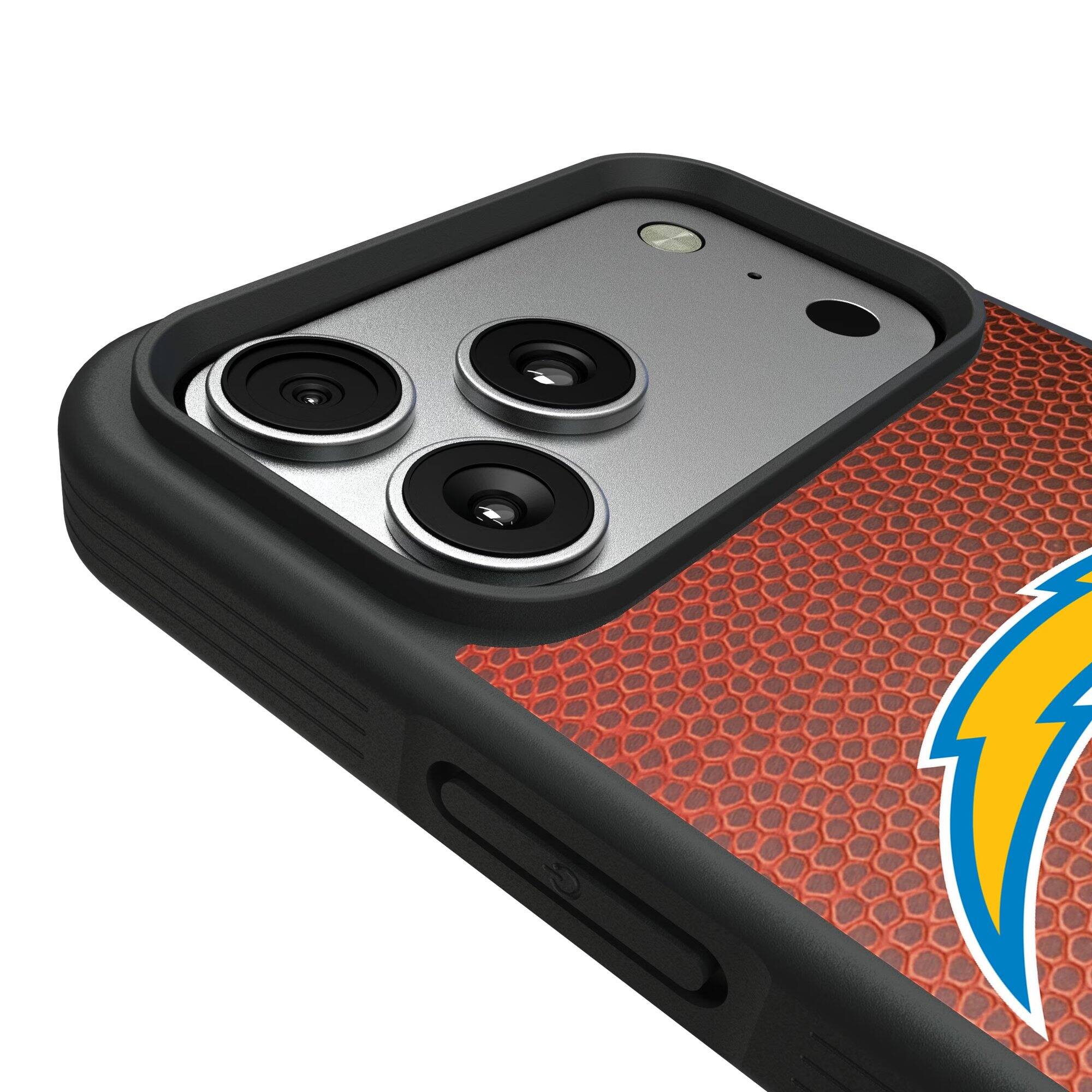 Alt View 2. Keyscaper - Los Angeles Chargers Bump Case with 8.2ft Drop Protection - 15 - Multicolor.