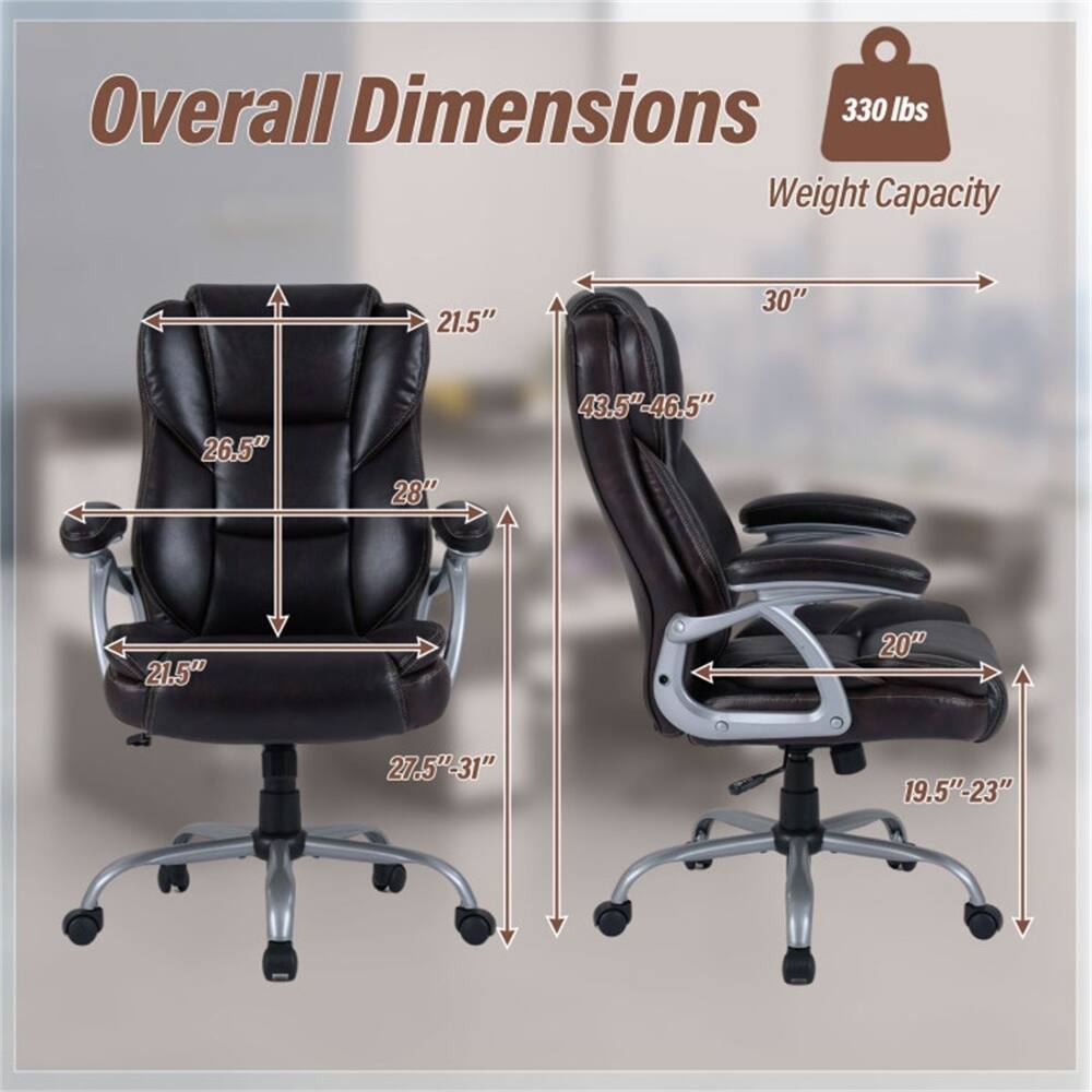 Overall Dimensions  
Weight Capacity: 330 lbs  
21.5" x 30" x 26.5" x 28" x 43.5"-46.5"  
21.5" x 20" x 27.5"-31" x 19.5"-23"