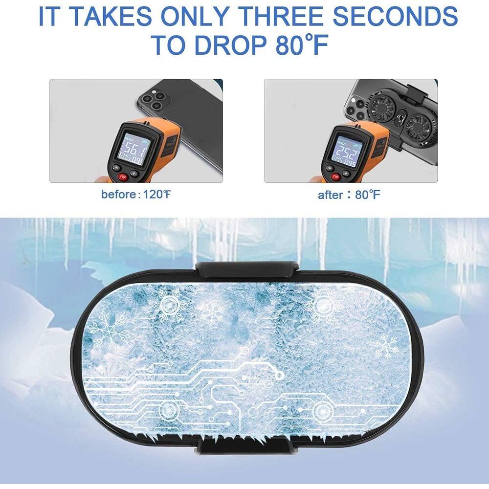 IT TAKES ONLY THREE SECONDS TO DROP 80°F

before: 120°F

after: 80°F