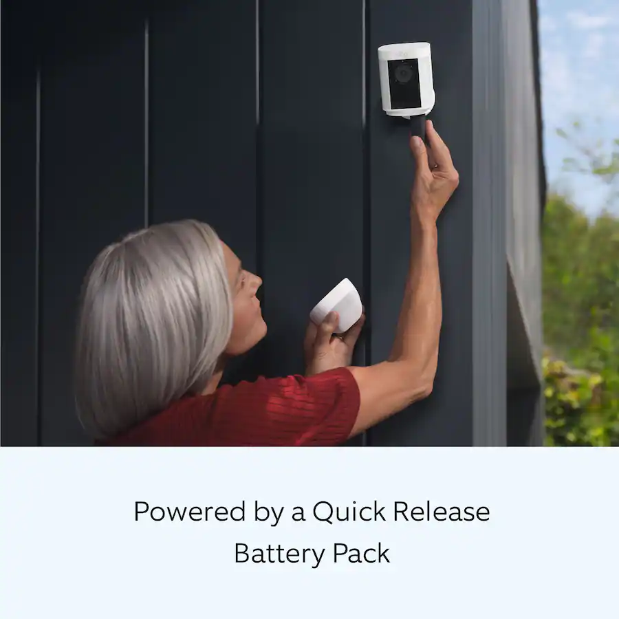 Spotlight Cam Pro, Battery with 2K Video and Ring Vision, LED