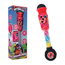 Lexibook - Miraculous Trendy Lighting Microphone with Speaker & Sound Effects