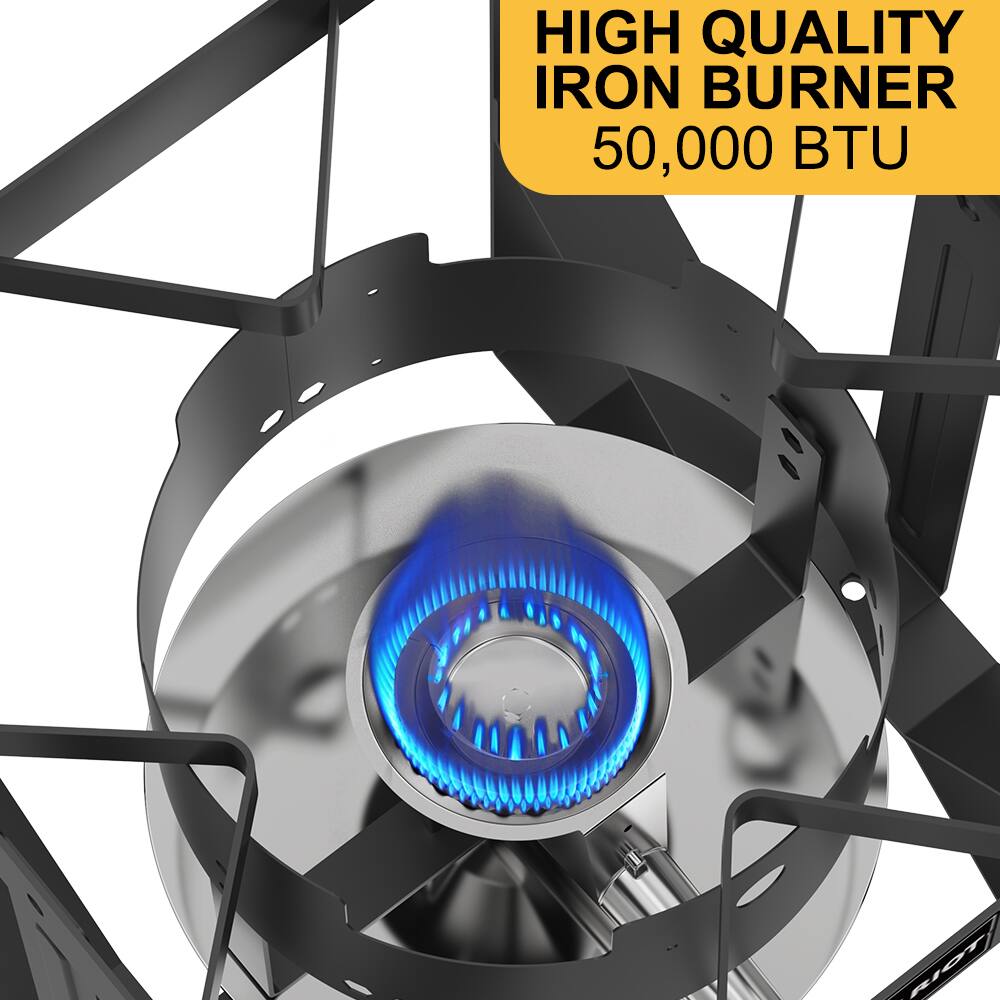 HIGH QUALITY IRON BURNER  
50,000 BTU