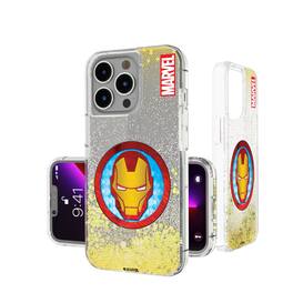 Keyscaper - Marvel Grid Glitter Phone Case - Apple iPhone 15 - Iron Man