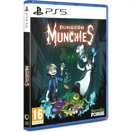 PS5 DUNGEON MUNCHIES UNCHIE COH DUNGcON 16 PPSA www.pegi.info 00000 - Serenity FORGE - T (Teen 13+)