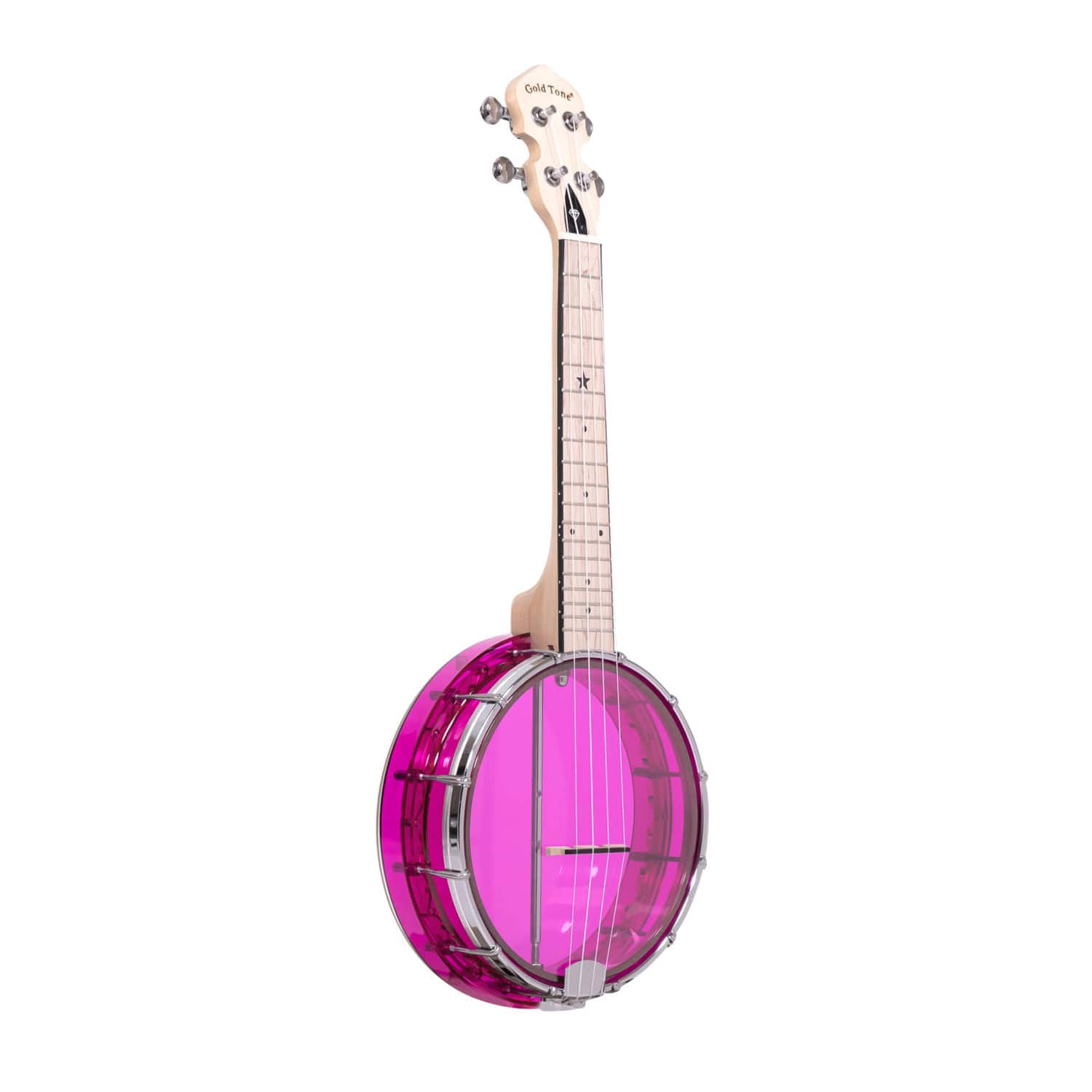 Gold Tone - Little Gem (Amethyst): See-Through Banjo-Ukuleles with Bag
