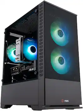 ADVANCED BATTLESTATIONS - ABS Cyclone Aqua Gaming PC - Windows 11 - Intel Core i7-14700F - GeForce RTX 5070 12GB - 32GB DDR4 3200 - 1TB M.2 SSD - Black