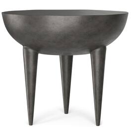 Simpli Home - Otto Contemporary 21 inch Wide Cast Aluminum Side Table, Fully Assembled - Graphite