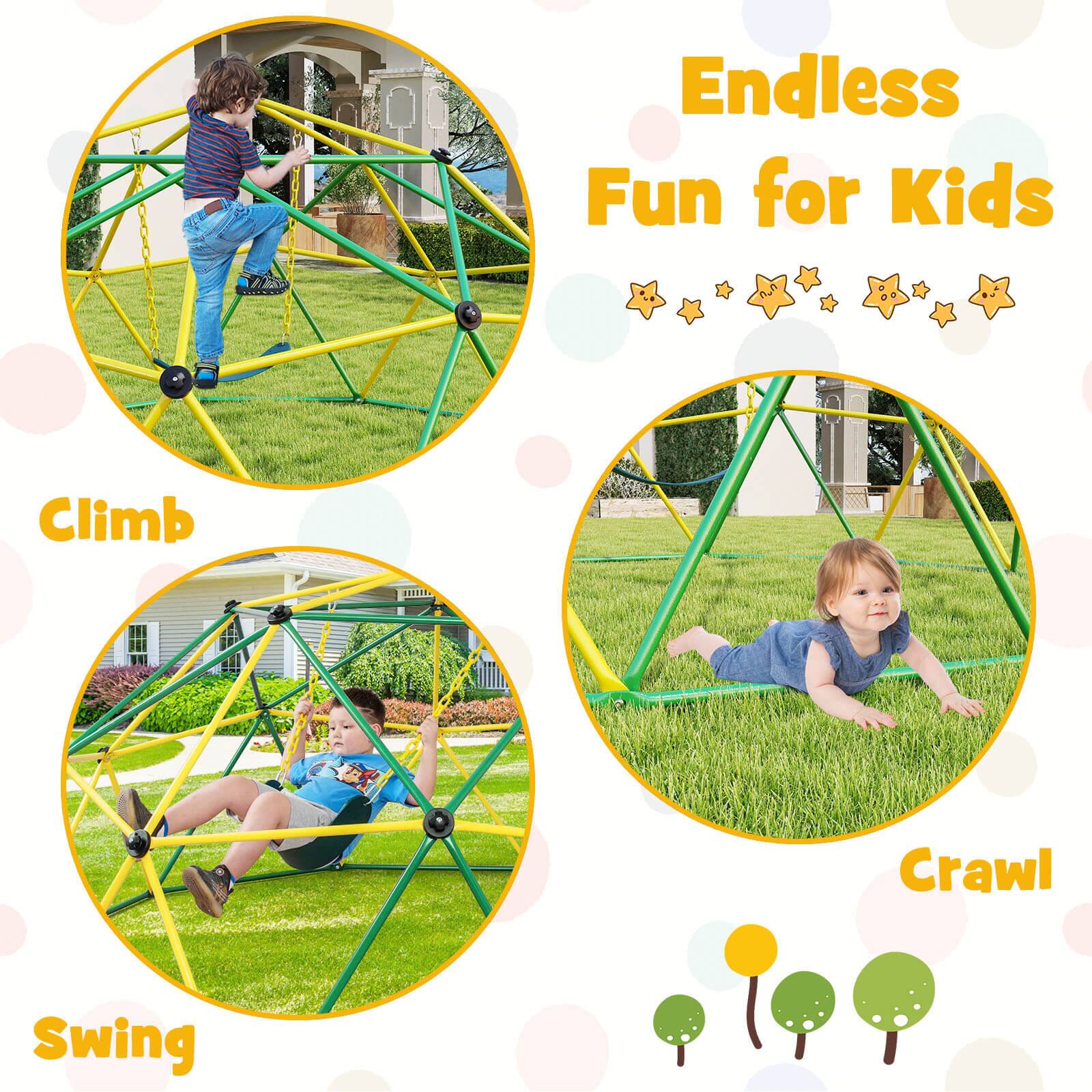 Endless Fun for Kids

Climb

Swing

Crawl