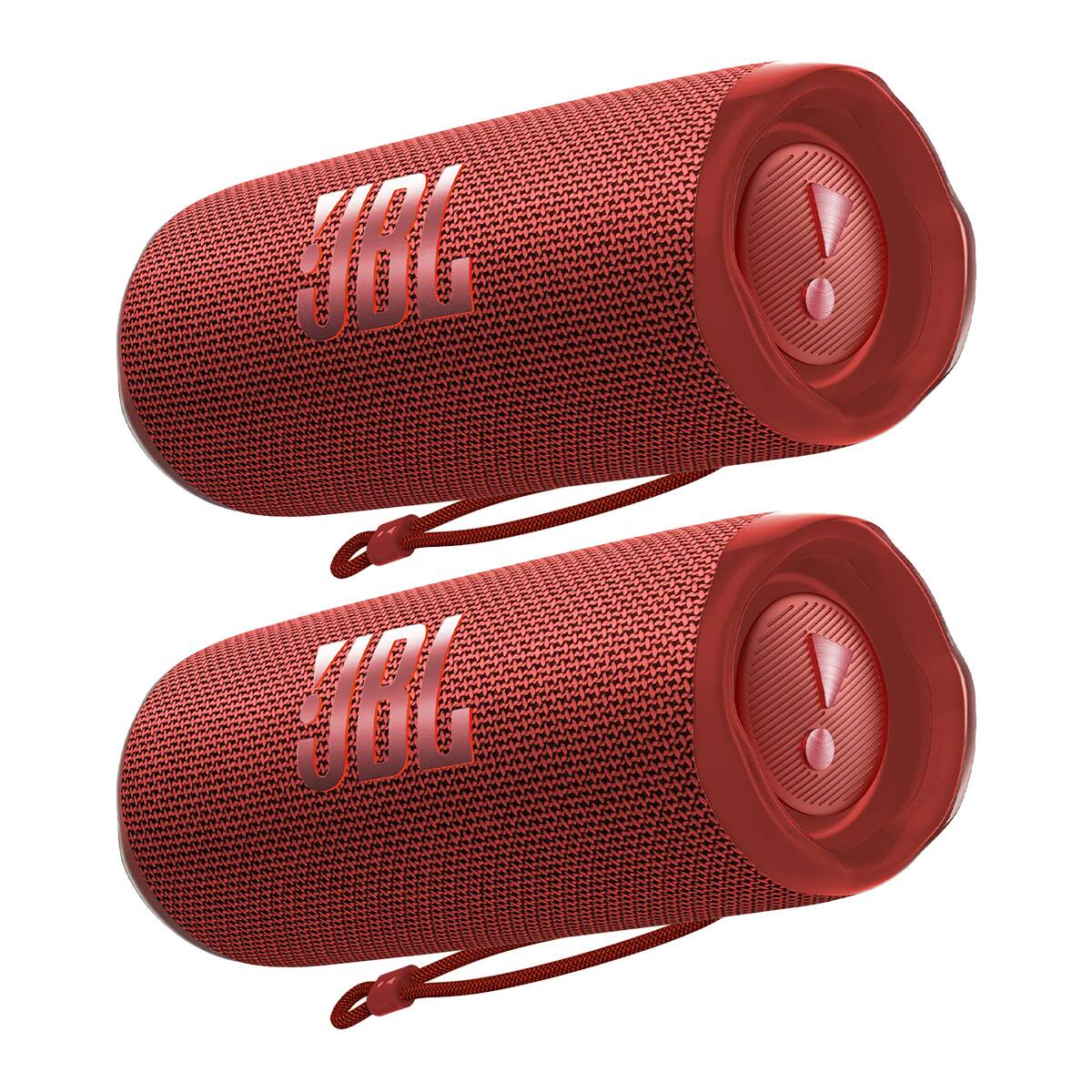 JBL - Flip 6 Waterproof Portable Bluetooth Speaker - Pair - Red