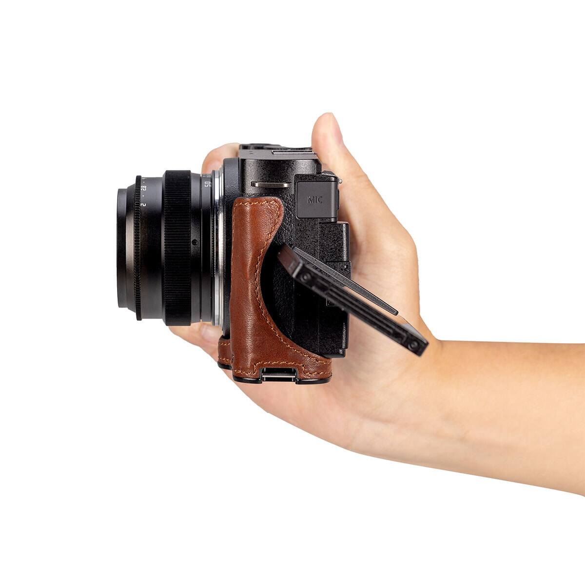 Alt View 3. Smallrig - SmallRig SmallRig Leather Half Case for Panasonic LUMIX S9.