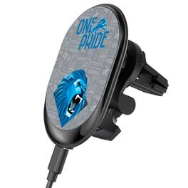 Keyscaper - Black Detroit Lions Wireless Magnetic Car Charger - Black