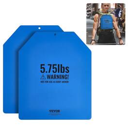 VEVOR - Weight Vest Plates, 5.75 LB Pairs, Premium Steel Weighted plates, Contoured Ergonomic Fit – WODs - Blue