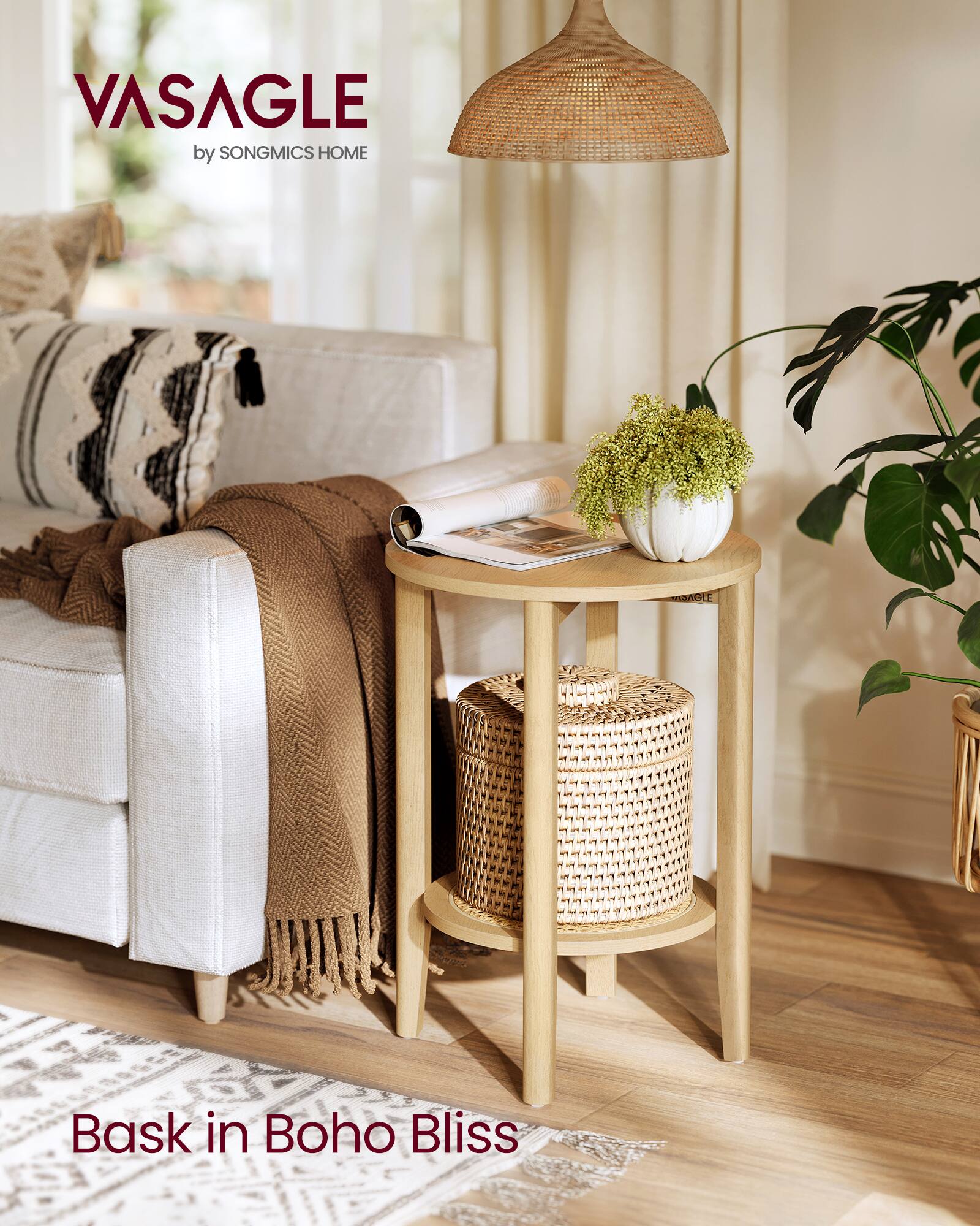 VASAGLE by SONGMICS HOME  
Bask in Boho Bliss