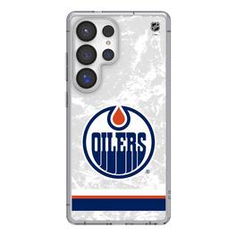 Keyscaper - NHL - Edmonton Oilers Galaxy Stripe Clear Ice Case - S23 - Multicolor