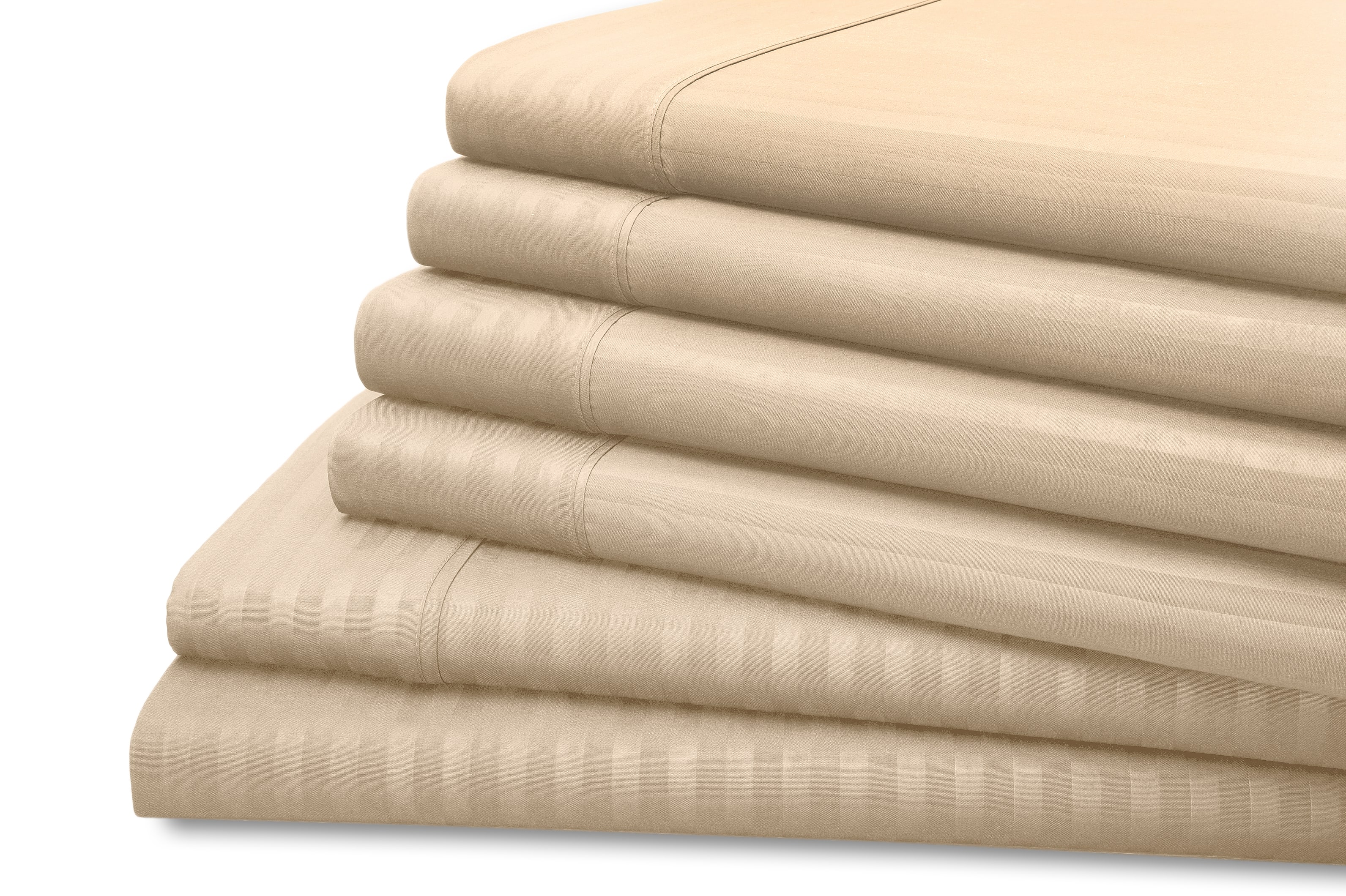 Hotel New York - Dobby Stripe Embossed 6-Piece Sheet Set - Ivory price history on PriceWatchPro