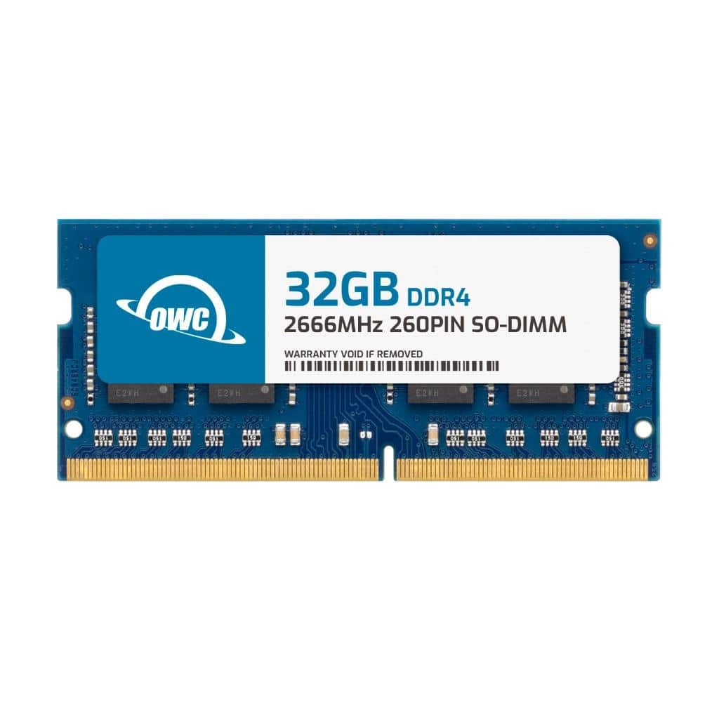 OWC - 32GB Replacement for Crucial CT32G4SFD8266 CT32G4S266M - Non-ECC SODIMM DDR4 2666 2Rx8 260p 1.2V CL19 - Black Chips