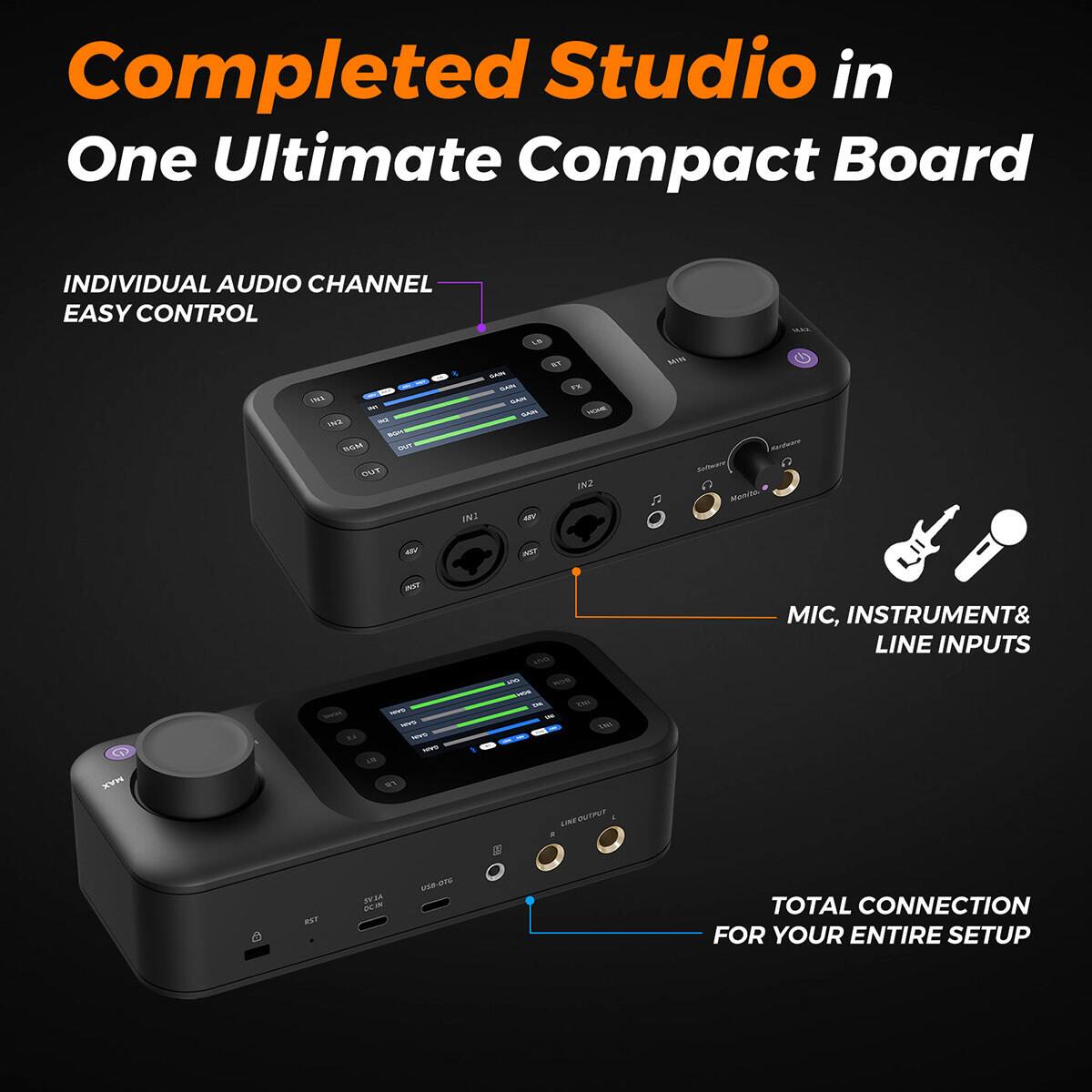 NearStream AMIX40U 10 Channel All in One USB C Audio Mixer - Best Buy
