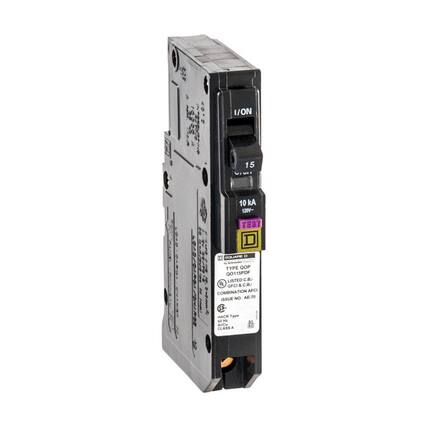 1/ON
15
10 A
120V-
TEST
D
SPALIDE
D
TYPE QOP
0115PDF
LISTED C.B.
GFCI & C.B.
COMBINATION AFCI
ISSUE NO AE-70
HACH Type 40
AUCU
CLASS A