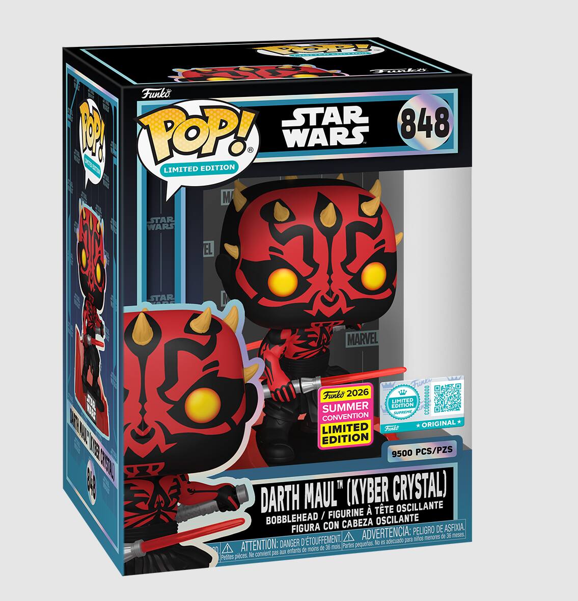 Funko Pop!-Limited Edition-Star Wars Darth Maul (Kyber Crystal) # 848