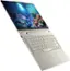 The text on the image is a combination of letters and numbers, which could be a code or a random arrangement. However, it does not appear to be a coherent message or a description of the image. The image features a laptop computer with a screen displaying an underwater scene, possibly a coral reef.