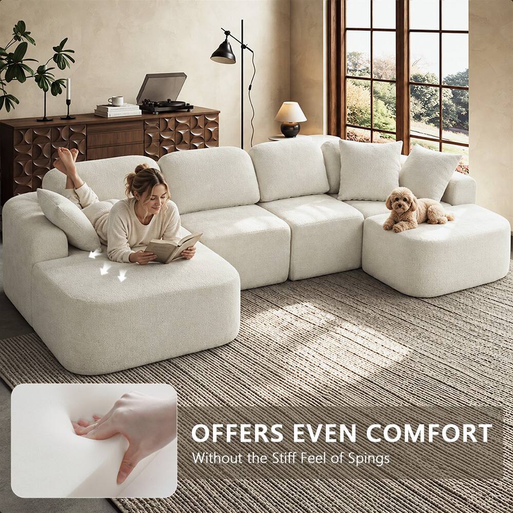 OFFERS EVEN COMFORT  
Without the Stiff Feel of Springs