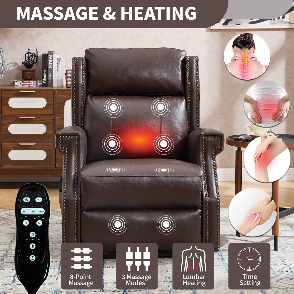 MASSAGE & HEATING

- Friend
PARDA
LACK

"NIGE
-
H
M
N
x
8-Point Massage
3 Massage Modes
Lumbar Heating
Time Setting