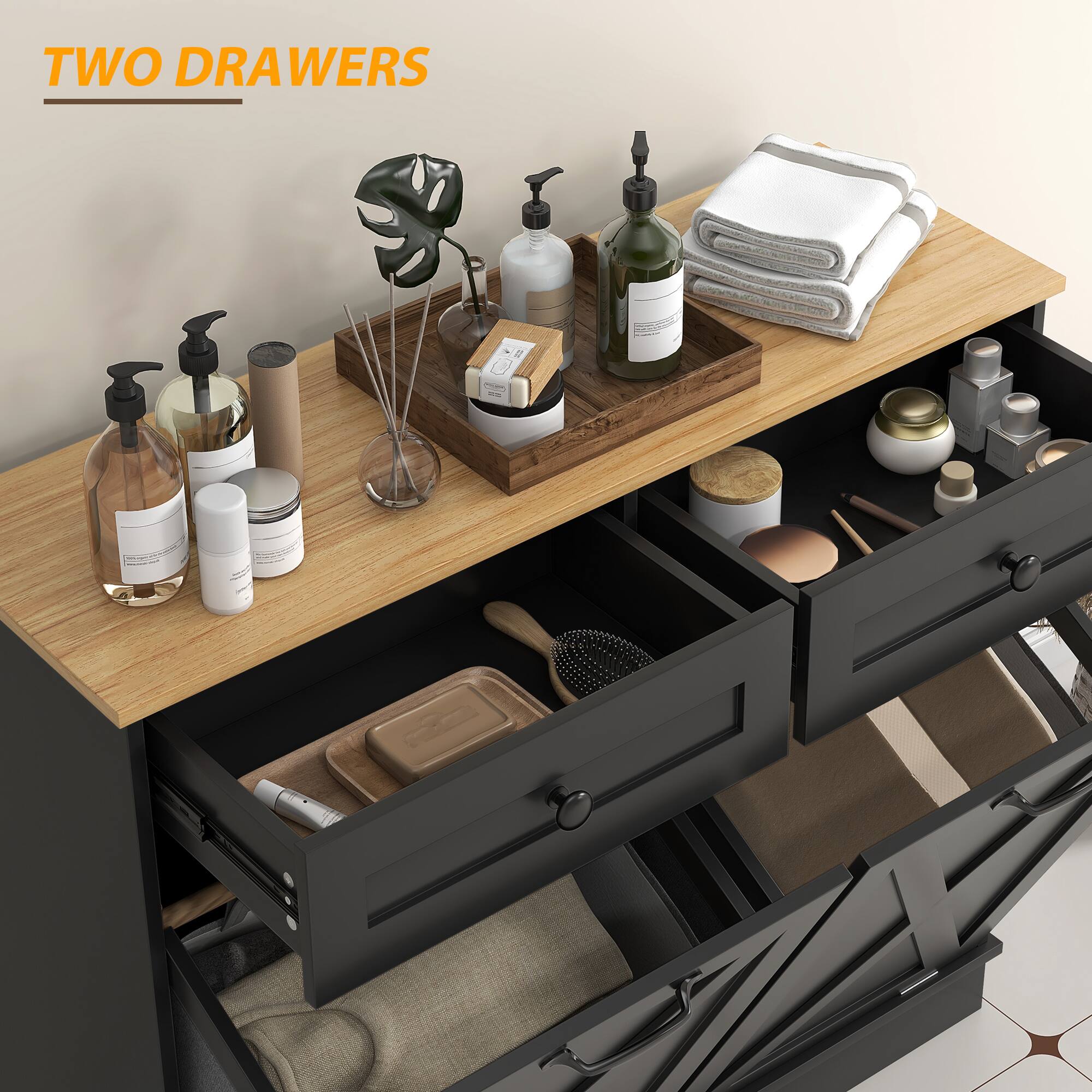 TWO DRAWERS -