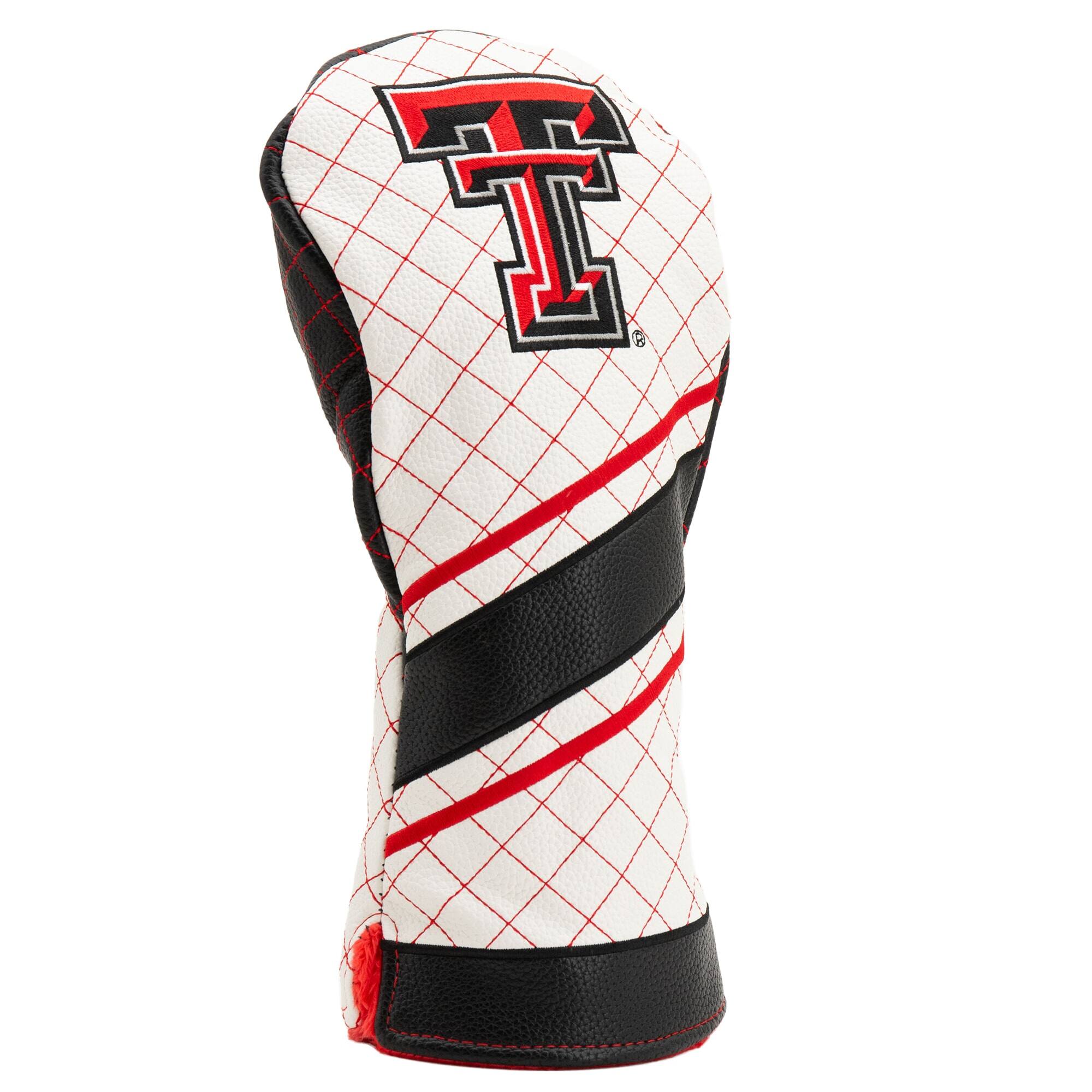 Alt View 2. Team Golf - Texas Tech Red Raiders Striped Quilted Driver Headcover - Multicolor.